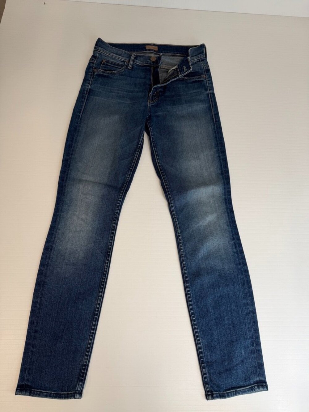 Mother Jean Women 25 Muse Ankle Bushwacked 25x28 Distress Denim USA Party Nw